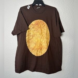NWOT Port & Company Christmas Costume Reindeer Belly T-Shirt